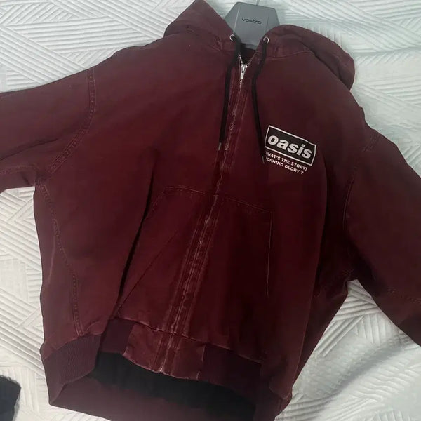 [BUNJANG] Vintage Oasis Hooded Zip-Up Jacket / 빈티지 오아시스 후드집업 자켓