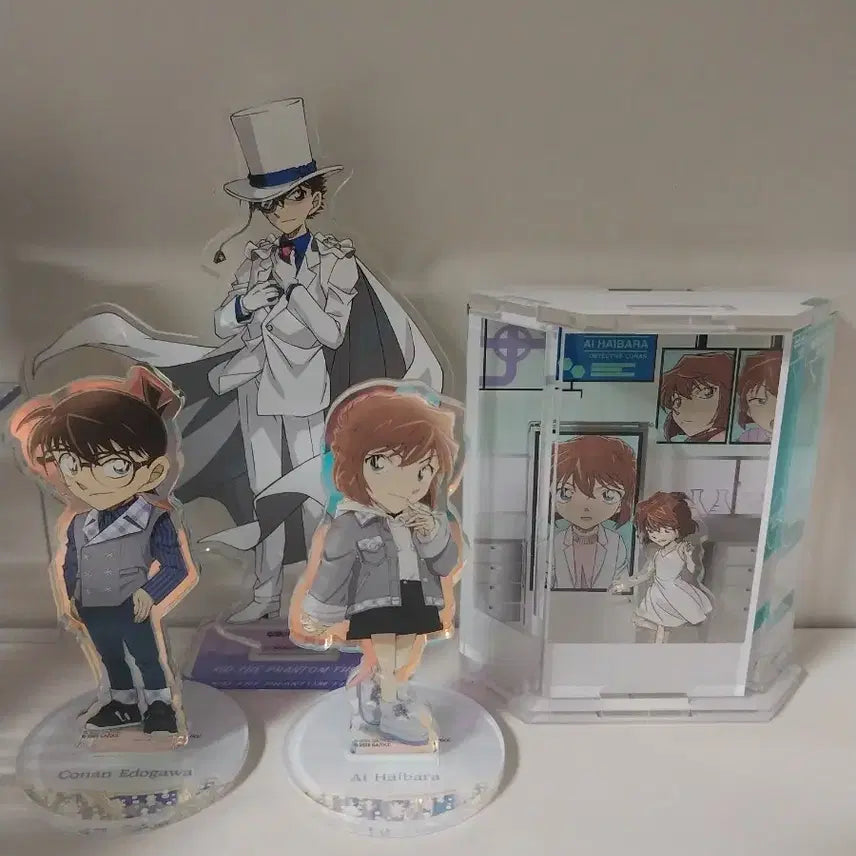 [BUNJANG] Detective Conan Kaito Kid, Conan, Haibara Acrylic Stand Bundle Set / 코난 괴도키드 장미 아크릴스탠드 일괄