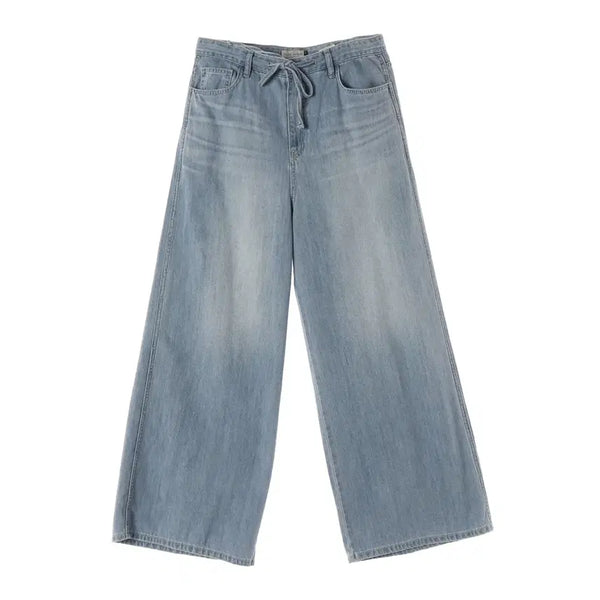 [BUNJANG] Facade Pattern Summer Wide Denim Pants Vintage Indigo / 파사드 패턴 썸머 와이드 데님팬츠 빈티지 인디고