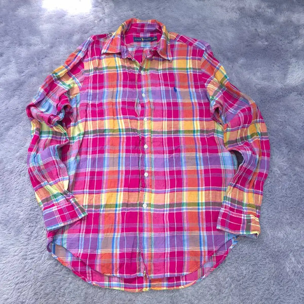 [BUNJANG] Polo Linen Shirt / M 175/96A 폴로 린넨 셔츠 | 0812A24