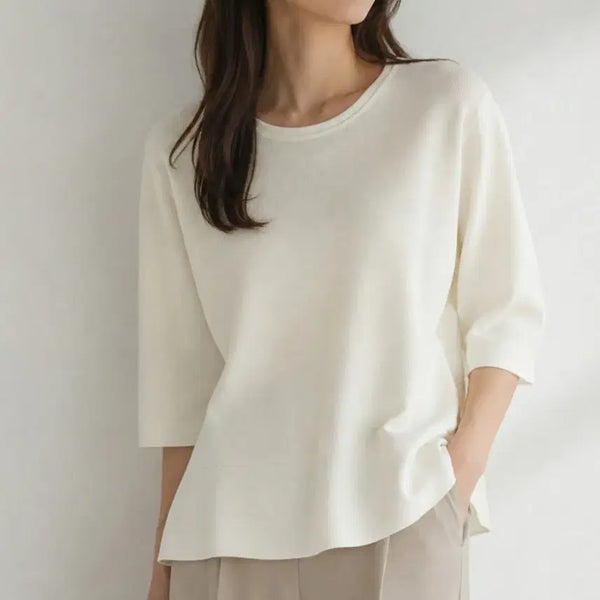 [BUNJANG] TIME Mesh Texture Knit Top / TIME 타임 메쉬 텍스처 니트 탑