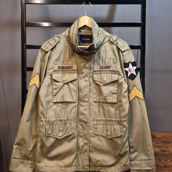 [BUNJANG] Codes Combine M-65 Military Field Jacket Khaki / [55] codes combine 코데즈컴바인 M-65 밀리터리 필드자켓 카키 5.9