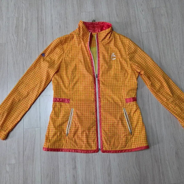 [BUNJANG] Louis Castel Women's Orange Windbreaker Jacket / 루이까스텔 바람막이 자켓 오렌지