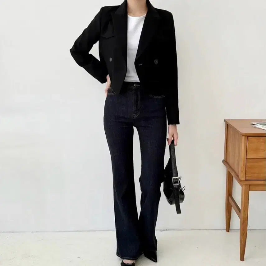 [BUNJANG] Premium Daily Crop Jacket / 고급스런 데일리 크롭자켓