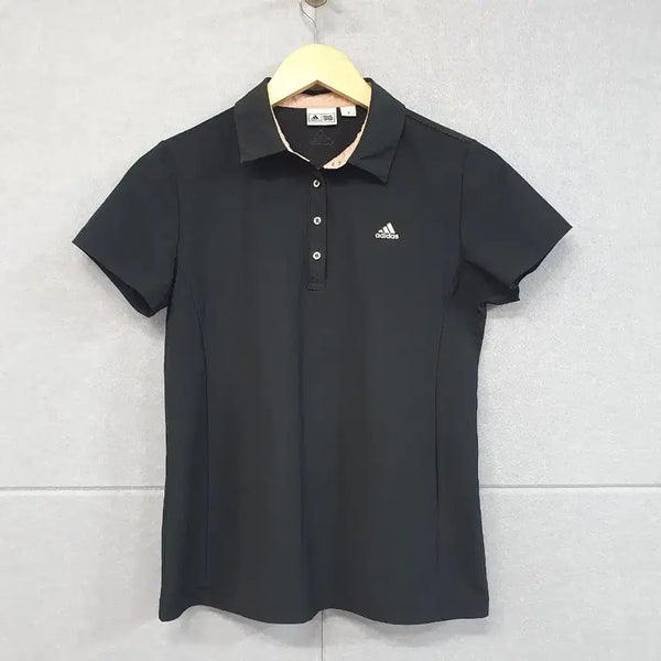 [BUNJANG] Adidas Women's Golf Short Sleeve Polo T-Shirt Black / *아디다스 여성 골프 반팔 카라티 S 블랙