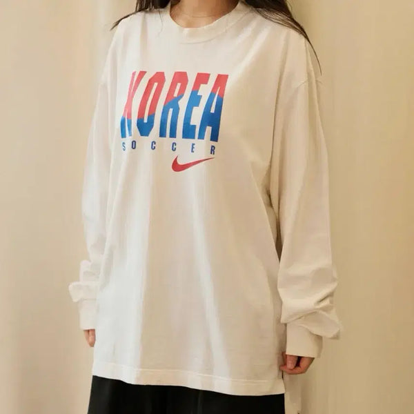 [BUNJANG] Nike 1997 Korea Soccer Longsleeve T-Shirt / 올드 나이키 1997 코리아 싸커 롱슬리브
