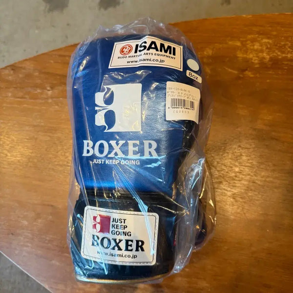 [BUNJANG] Isami Boxing Gloves 8oz Enamel Blue Black / 이사미 복싱 글러브 8온스 에나멜 블루 블랙