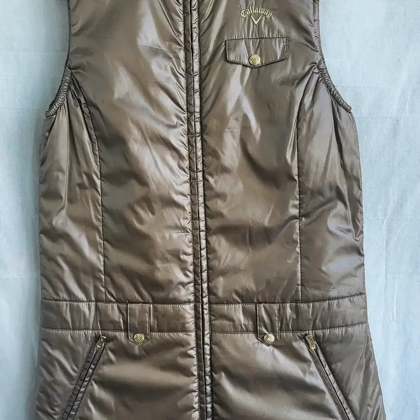 [BUNJANG] Callaway Women's Poly Vest Jacket Golf Wear M / 캘러웨이 여성 폴리 점퍼 베스트 조끼 자켓 골프웨어 M