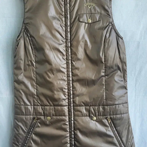 [BUNJANG] Callaway Women's Poly Vest Jacket Golf Wear M / 캘러웨이 여성 폴리 점퍼 베스트 조끼 자켓 골프웨어 M