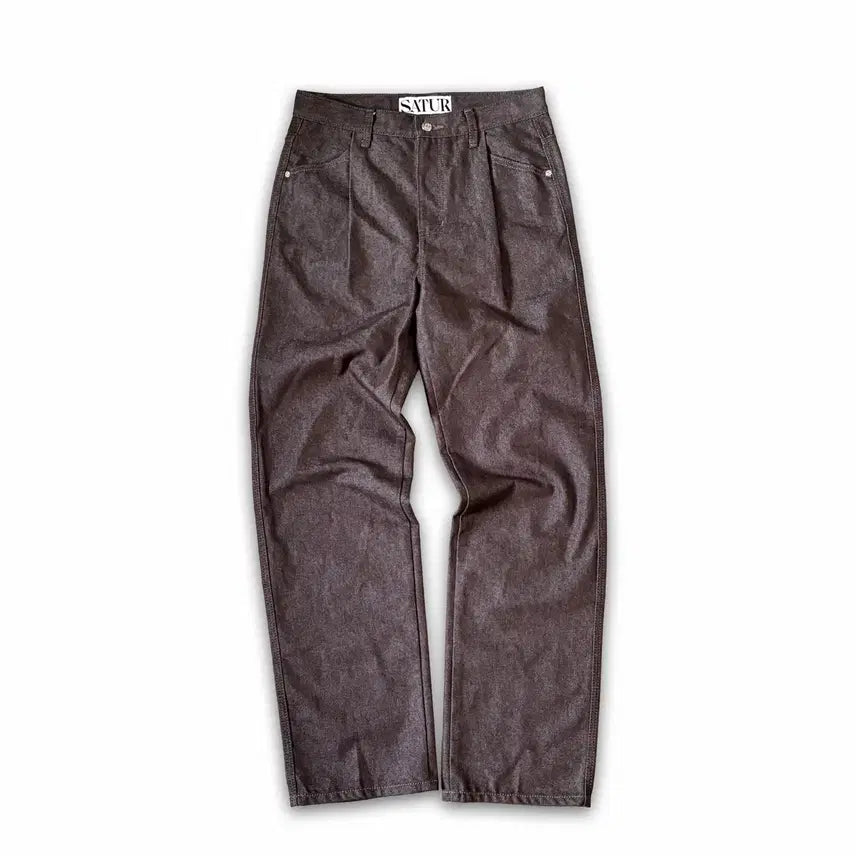 [BUNJANG] SATUR Brown Denim Pants / 택제거 새상품/M) SATUR 브라운 데님