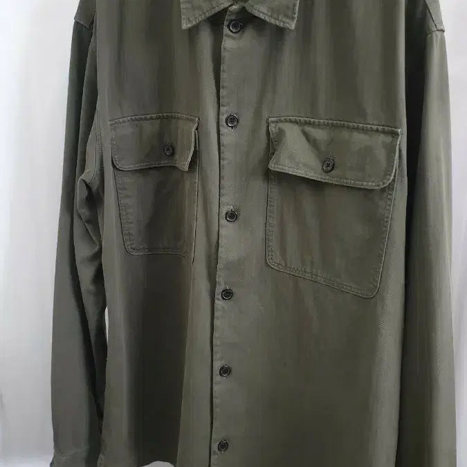 [BUNJANG] Selected Homme Military Fatigue Overshirt Jacket / 셀렉티드 옴므 밀리터리 퍼티그 오버셔츠 자켓 XXL