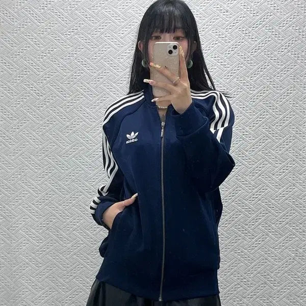 [BUNJANG] Adidas Old School Retro Superstar Jersey Zip-up 110 / 아디다스 올드스쿨 레트로 슈퍼스타 져지 집업 110 C14040