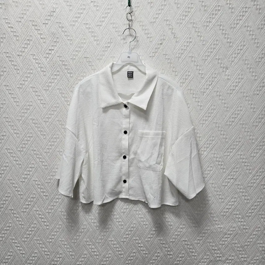 [BUNJANG] Women's Crop Shirt - L Size / 450 여성 크롭 셔츠 L