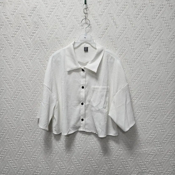 [BUNJANG] Women's Crop Shirt - L Size / 450 여성 크롭 셔츠 L
