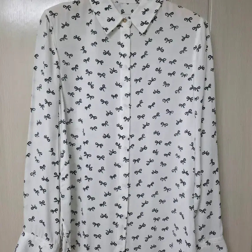 [BUNJANG] ZARA 100% Viscose Ribbed Blouse / ZARA (자라) 리본 비스코스 100% 셔츠 블라우스 (55)