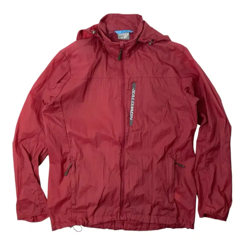 [BUNJANG] Salomon Lightweight Windbreaker Jacket Red L / 살로몬 경량 바람막이 자켓 레드 L