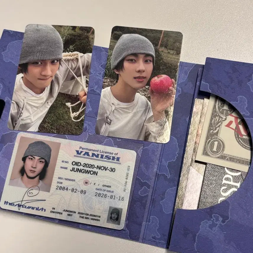 [BUNJANG] ENHYPEN Heeseung Fugitive Album Engine Version Photocard / 엔하이픈 앨범 엔진반 정원