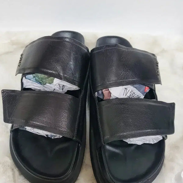 [BUNJANG] Solid Homme Leather Slippers Size 41 / 솔리드옴므 슬리퍼 정품 41사이즈