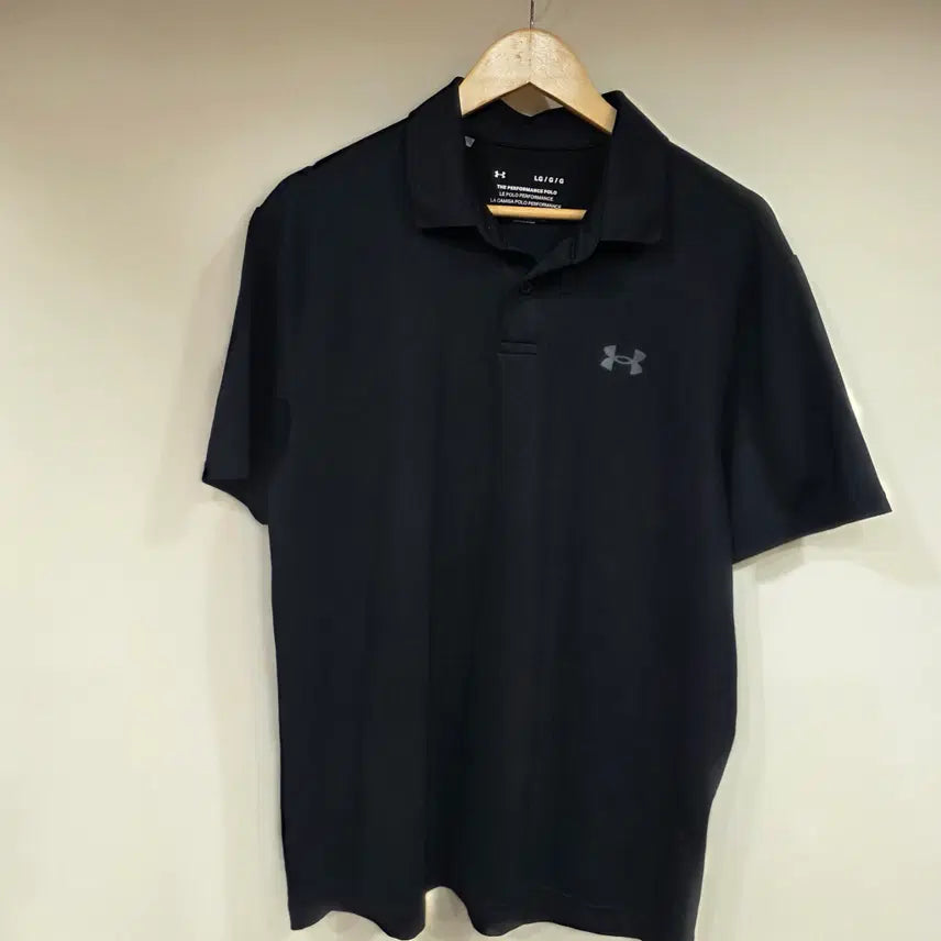 [BUNJANG] Under Armour Black Polo Shirt LG / 언더아머 블랙 폴로티 LG