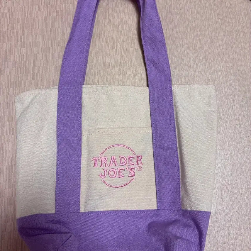 [BUNJANG] Trader Joe's Lavender Mini Tote Bag / 트레이더조 토트백 라벤더 미니