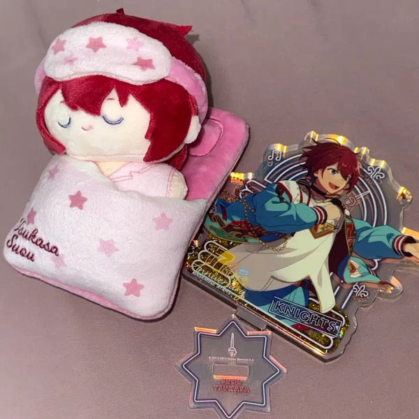 [BUNJANG] Ensemble Stars! Suou Tsukasa 7th Anniversary Bundle Set - Sleepy Plush & Acrylic Stand / 일괄)앙스타 스오우 츠카사 꿀잠누이, 7주년 아크릴 스탠드