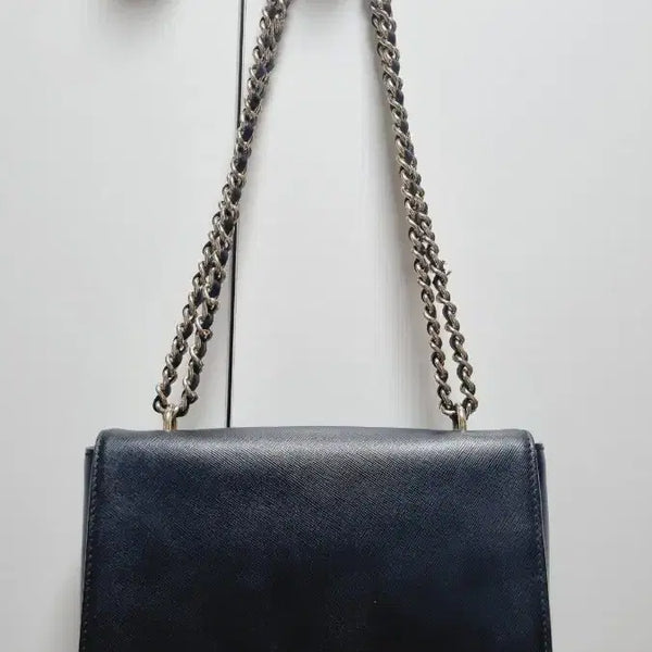 [BUNJANG] Tory Burch Black Leather Chain Shoulder Bag / 토리버치  체인 숄더백