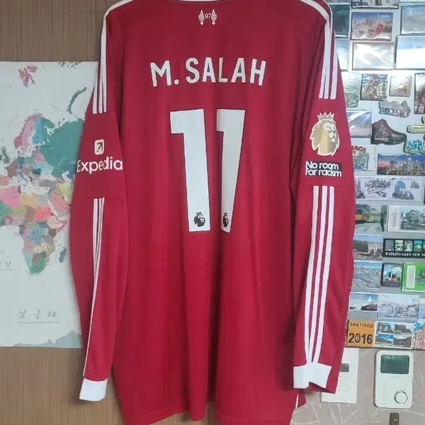 [BUNJANG] Liverpool 25-26 Home Long Sleeve Salah Jersey / 리버풀 25-26 홈 긴팔 살라 유니폼 져지