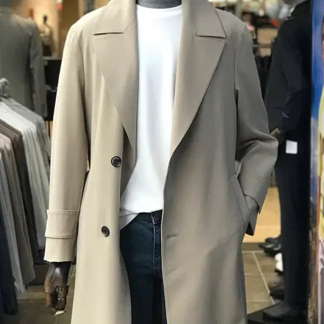 [BUNJANG] Riverglass Trench Coat Beige Size 100 / 리버글래시 트렌치코트 판매