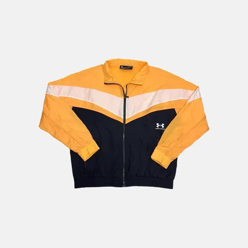 [BUNJANG] Under Armour Crinkle Woven Color Block Windbreaker Jacket / 언더아머 바람막이 자켓