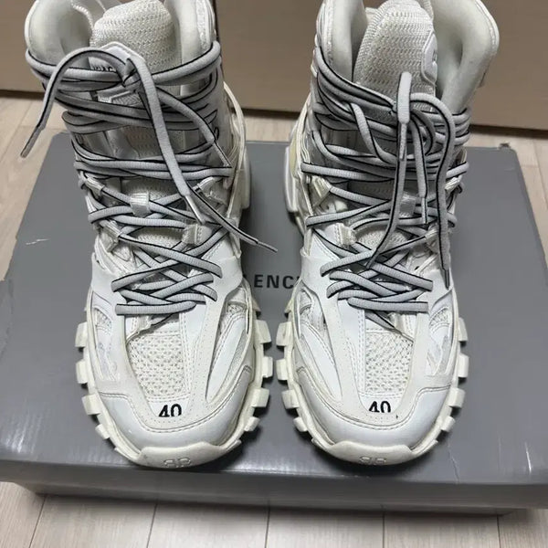 [BUNJANG] Balenciaga Track High White / 발렌시아가 트랙 하이 화이트 40