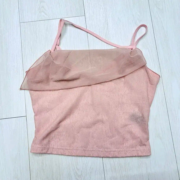 [BUNJANG] Shop CIDER Sleeveless Tank Top XS / 샵사이다 핑크 나시 민소매 xs