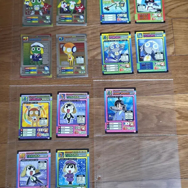 [BUNJANG] Keroro Gunsou Classic Card Bundle (13 Cards) / 개구리중사 케로로 고전카드 13장 일괄 고전문구