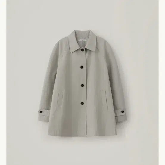 [BUNJANG] Che Classic Cotton Trench Coat Light Gray / 체 클래식 코튼 트렌치 라이트 그레이 새상품