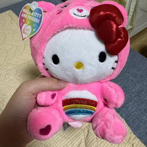 [BUNJANG] Hello Kitty Care Bears Collaboration Plush / 헬로키티 케어베어 콜라보 인형 새상품 판매중 택O