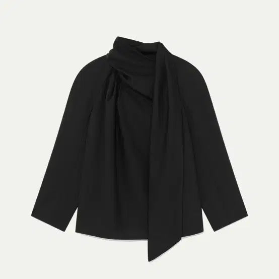 [BUNJANG] Kinder Salmon Eta Blouse Black / 킨더살몬 에타 블라우스 블랙 새상품