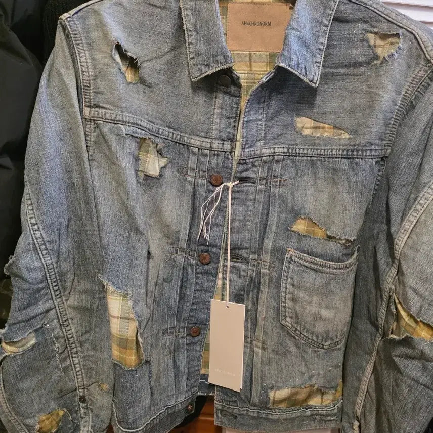 [BUNJANG] Anachronorm Remake Combi Denim Jacket Size 2 / 아나크로놈 리메이크 콤비 데님 자켓 2사이즈 새상품
