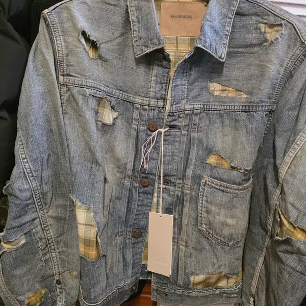 [BUNJANG] Anachronorm Remake Combi Denim Jacket Size 2 / 아나크로놈 리메이크 콤비 데님 자켓 2사이즈 새상품