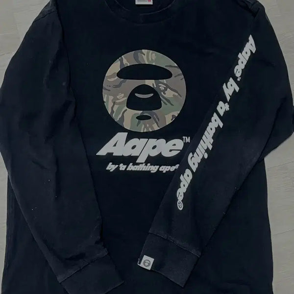 [BUNJANG] Aape Long Sleeve T-Shirt XL / Aape 에이프 긴팔 티셔츠