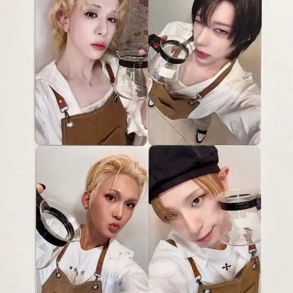 [BUNJANG] XLOV Barista Concept Photocard Set (4 pcs) / (4pcs set) XLOV 엑스러브 바리스타 미공포 포카