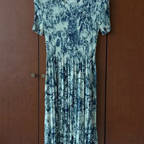 [BUNJANG] Pleated Floral Pattern Dress / 플리츠 원피스