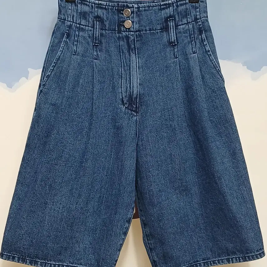 [BUNJANG] Curent Bermuda Denim Shorts Blue / (S) 커렌트 버뮤다 데님 쇼츠 블루