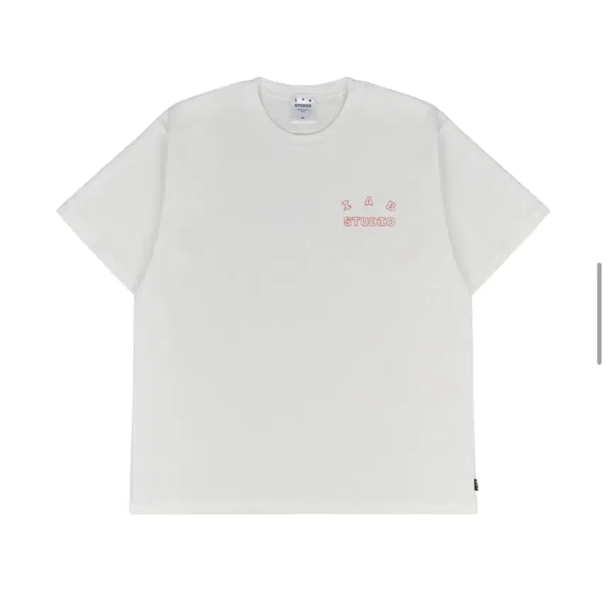 [BUNJANG] IAPP STUDIO Line Logo T-Shirt White M / 아이앱스튜디오 라인로고 반팔 화이트 M