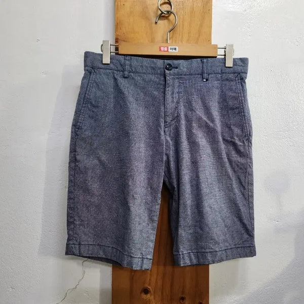 [BUNJANG] Lacoste Men's Slim Fit Spandex Shorts Blue / 라코스테 남성 슬림핏 스판 반바지 블루 29