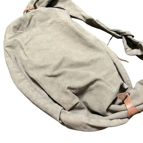 [BUNJANG] Kapital No.6 Canvas Snufkin Bag Khaki / 캐피탈 캔버스 스너프킨 백 (카키)