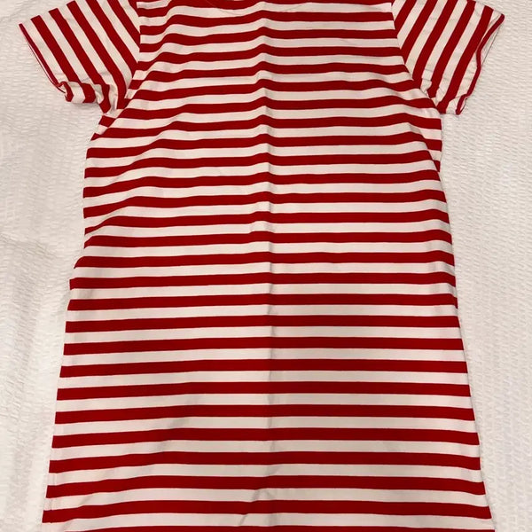 [BUNJANG] COS Red Stripe Cotton Dress - Size S / Cos 레드 스트라이프 코튼 원피스_S사이즈