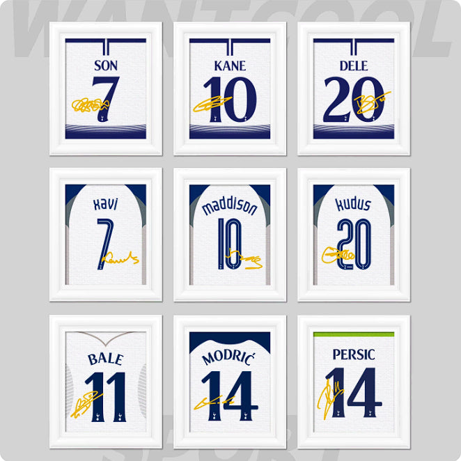 [BUNJANG] Tottenham Hotspur Signed Jersey Magnet / 토트넘 선수 싸인 유니폼 마그넷