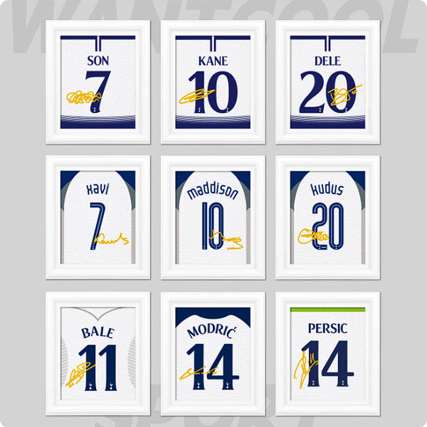 [BUNJANG] Tottenham Hotspur Signed Jersey Magnet / 토트넘 선수 싸인 유니폼 마그넷
