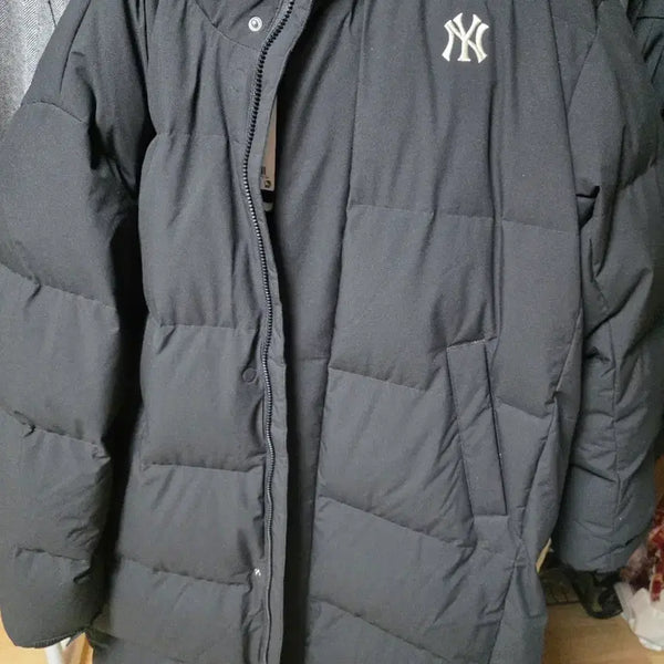 [BUNJANG] MLB Basic Long Padding Jacket Black XXL / MLB엠엘비 롱패딩 기본급처 가격다운!!