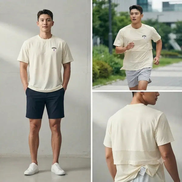 [BUNJANG] Men's Functional T-Shirt Size 100 / (무료배송)KOREA 코리아 기능성 티셔츠 남 100