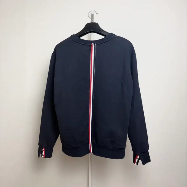 [BUNJANG] Thom Browne Back Tricolor Sweatshirt Navy Size 5 / [5] 톰브라운 백삼선 맨투맨 네이비